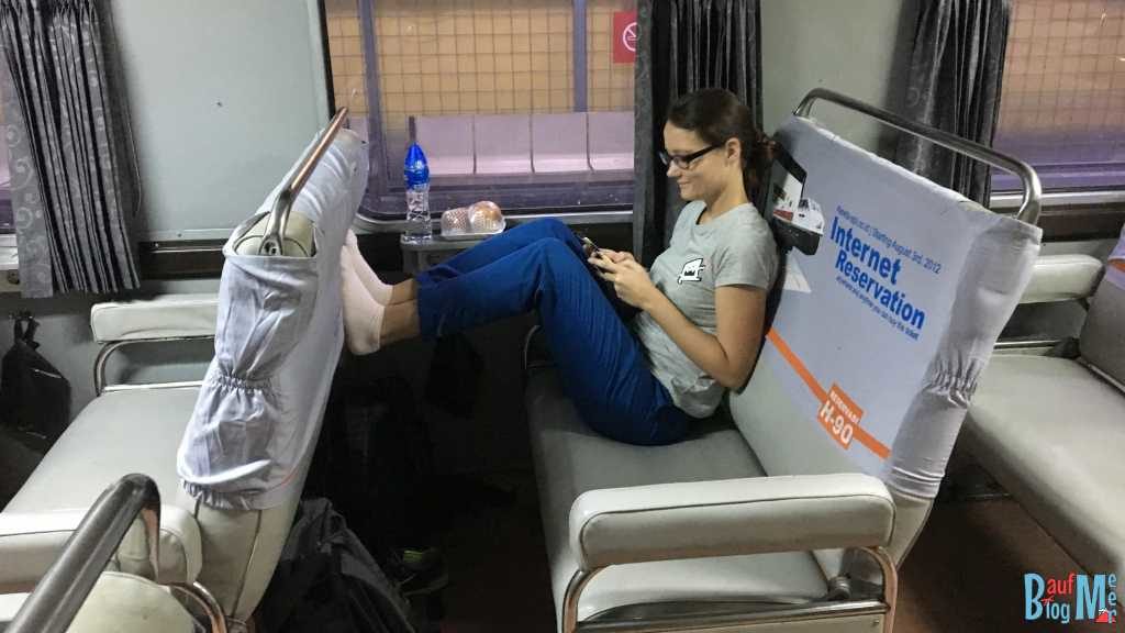 Business Class im Zug von Jakarta nach Yogyakarta