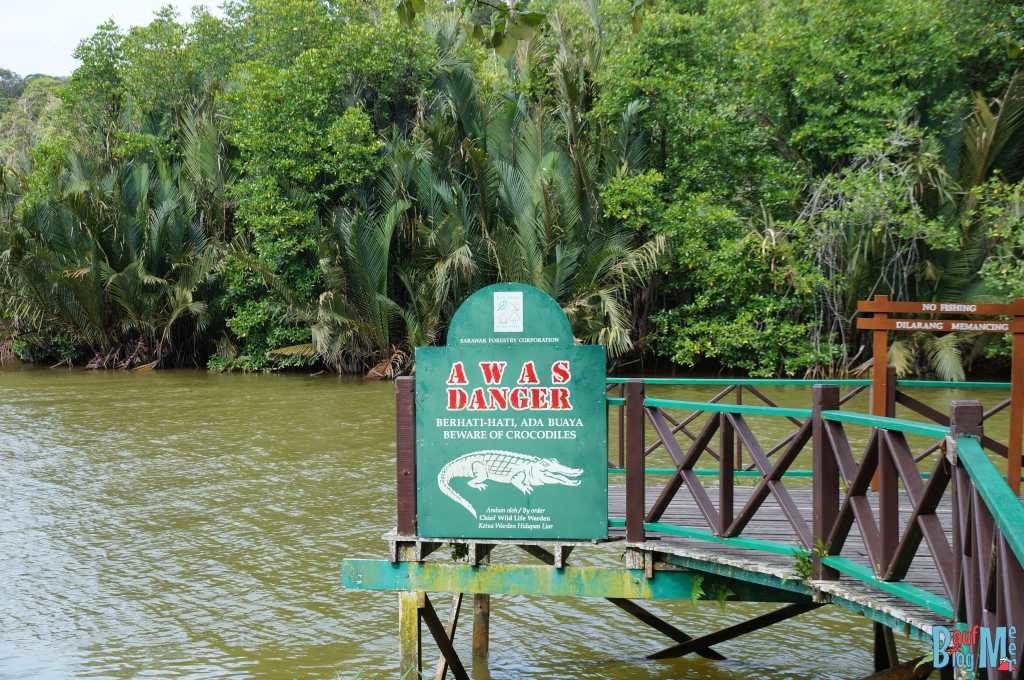 Warnschild im Similajau Nationalpark