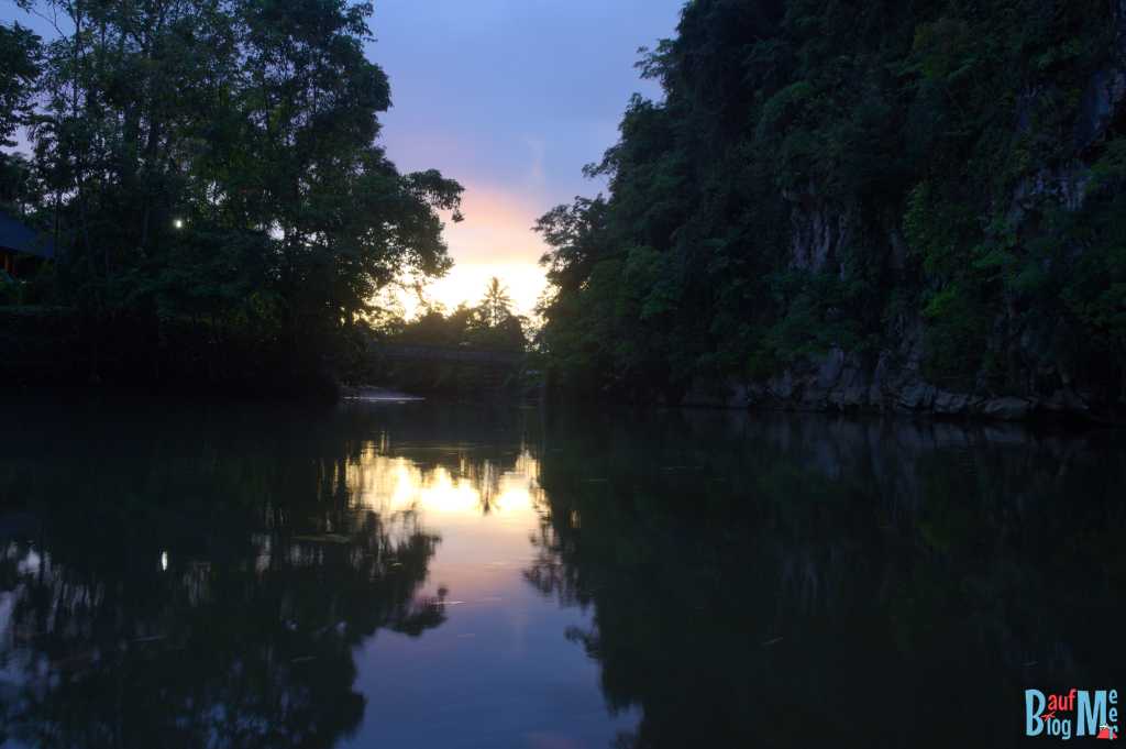 Sonnenuntergang von unserer Unterkunft