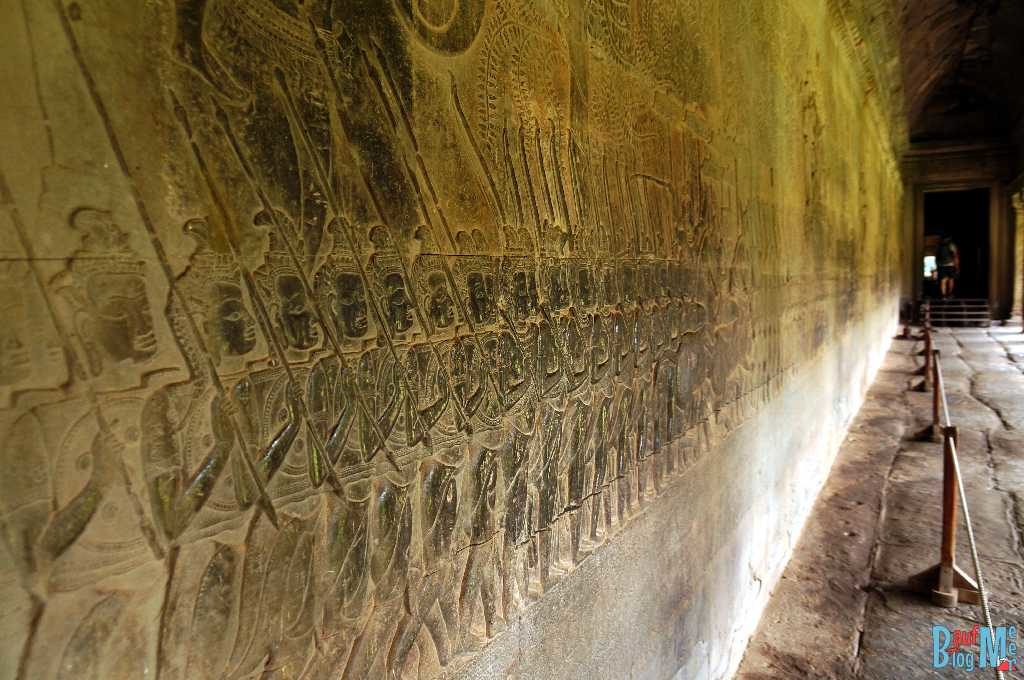 Relief an der West Sektion der Süd Galerie in Angkor Wat