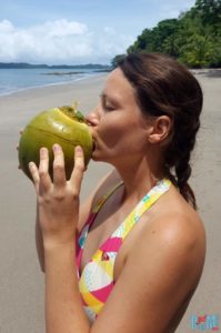 Kokosnuss Drink im Golf von Chiriqui