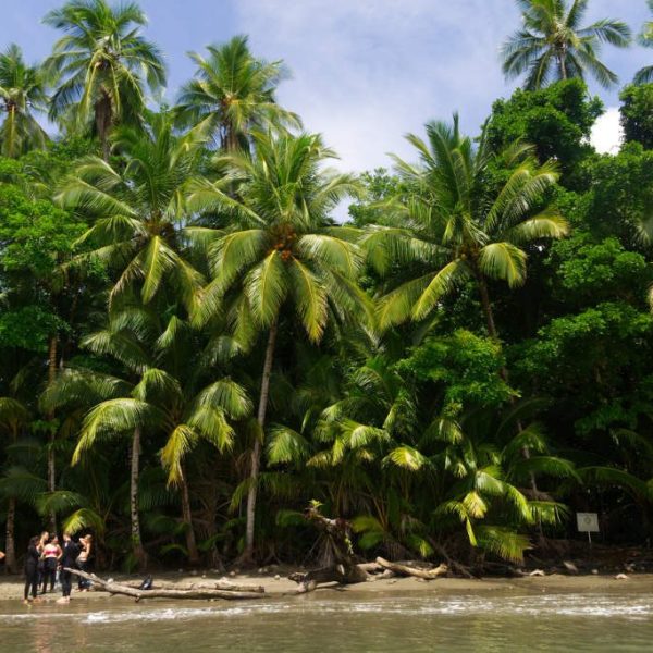 Tauchpause am Strand auf der Insel Coiba Panama
