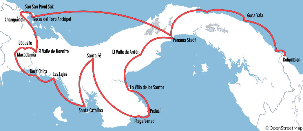 Backpacking Panama: unsere Route